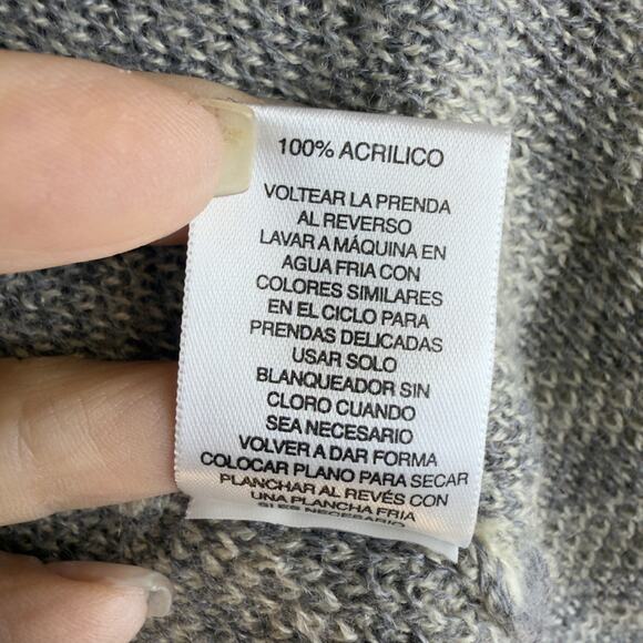 Anthropologie Hannah size XL, gray damask tan open cardigan lagenlook boho #4370 - Picture 9 of 10